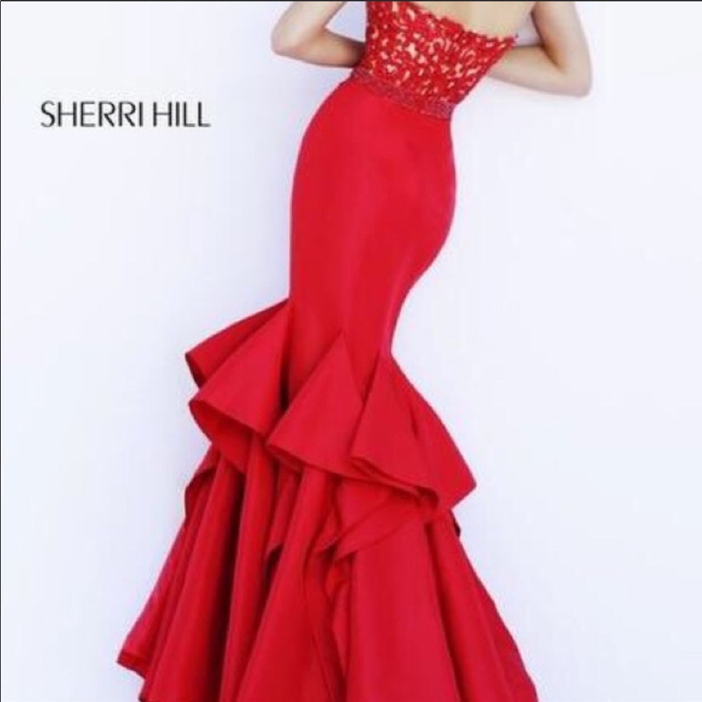 Size 2 red formal gown